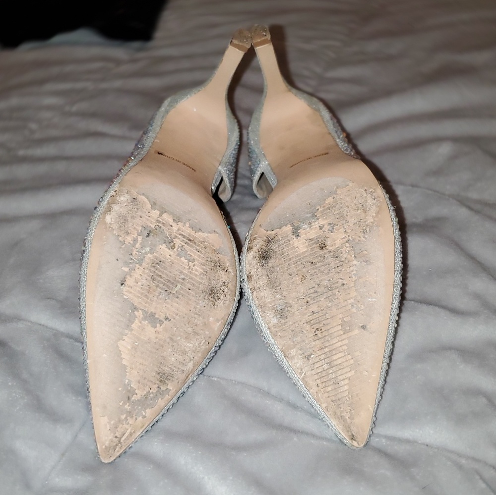 💎 Rhinestone D’orsay Pointed Toe Pumps Prom - Picture 7 of 7